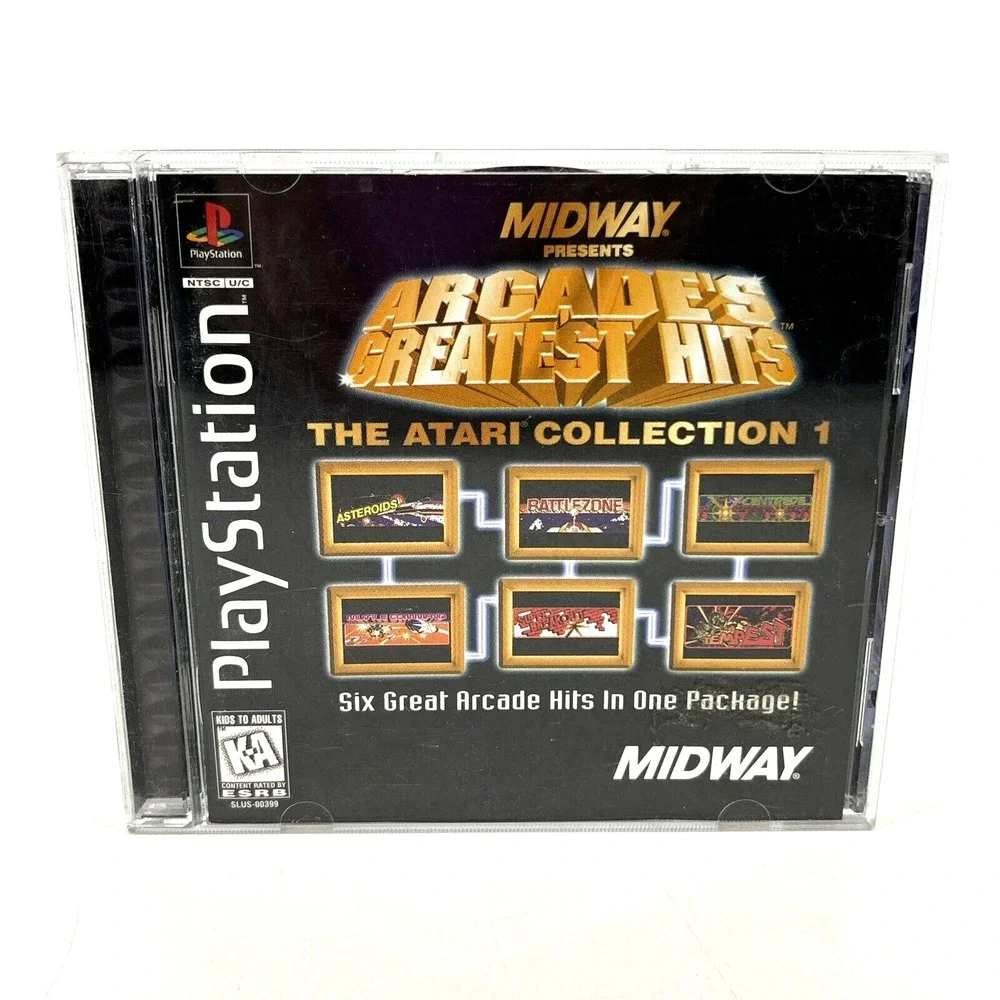 Arcade's Greatest‎ Hits The Atari Collection 1 PS1 PlayStation Complete Manual